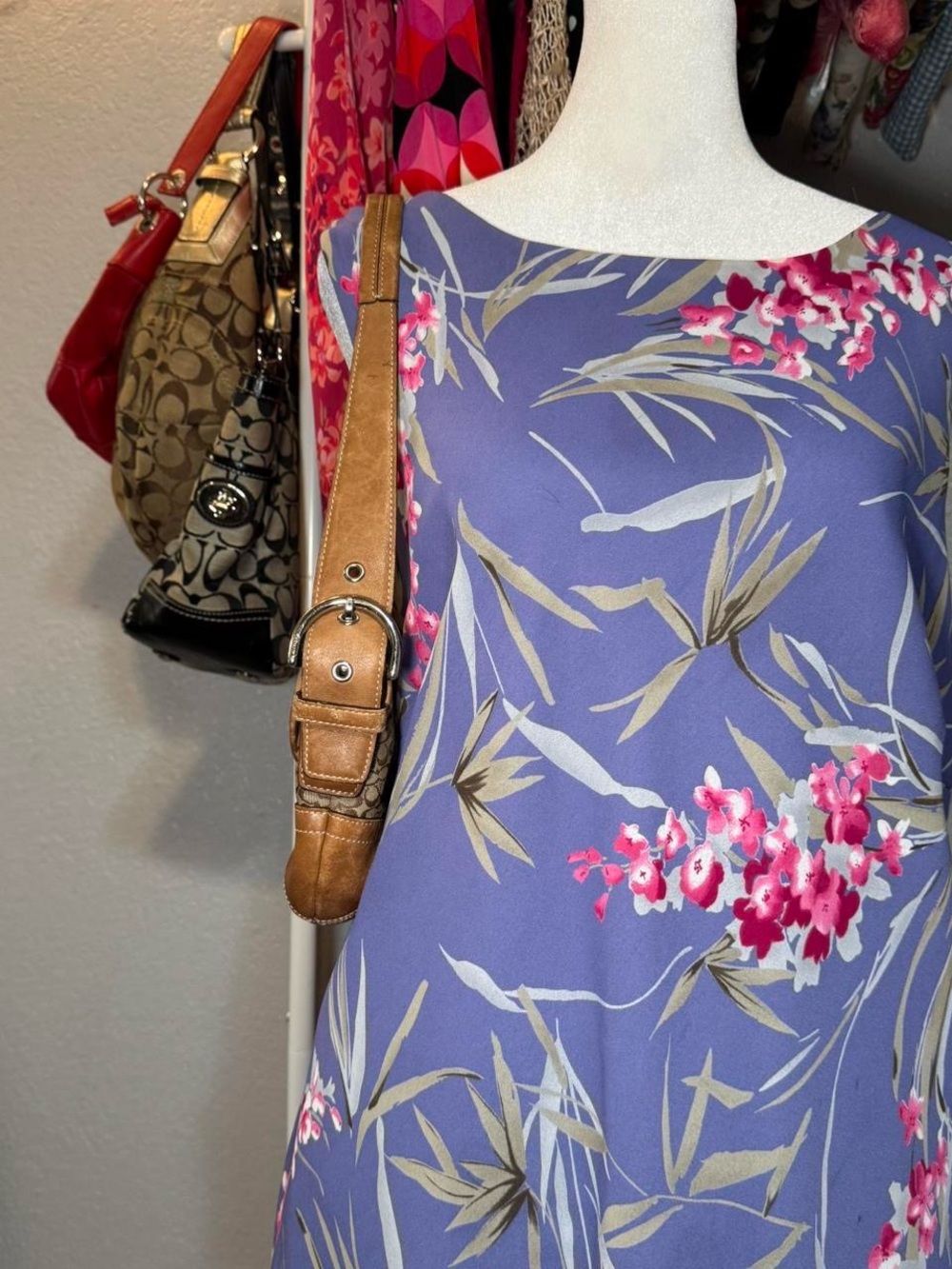 Ronni Nicole Periwinkle Blue Dress Label
